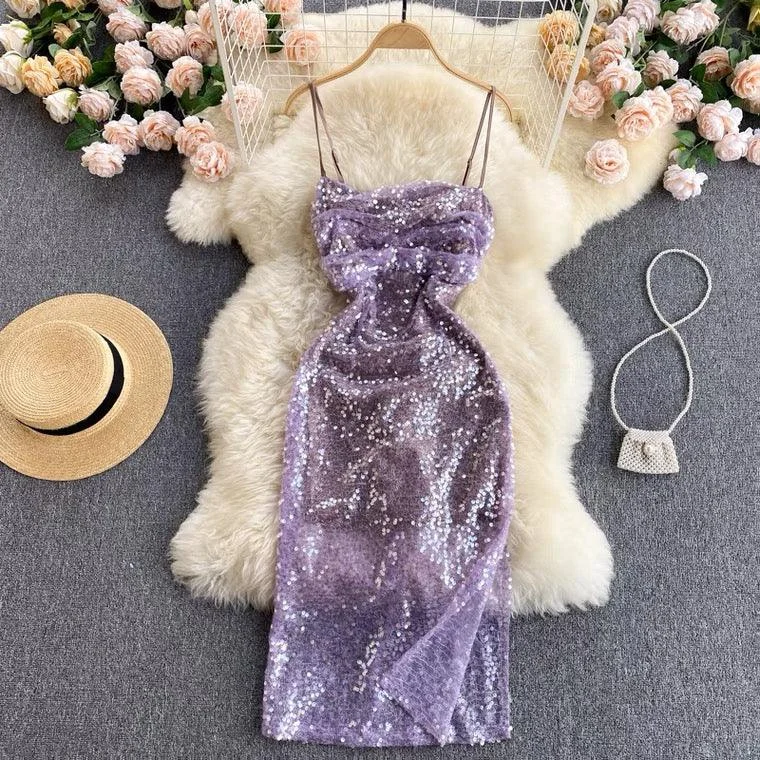 Genia Party DressLayered Knit Tops