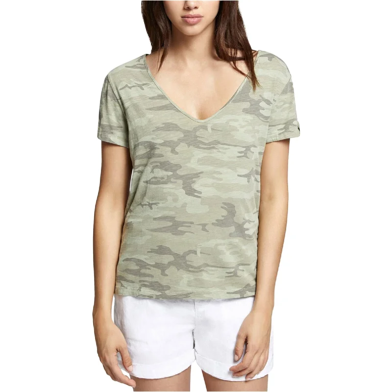 Sanctuary Clothing Womens Camouflage Basic T-ShirtEmbroidered T-Shirts