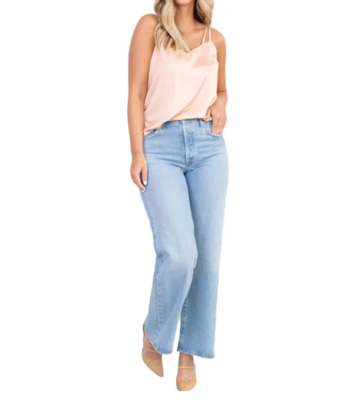 Double Strap Tank Top In Rose GoldRunning tank