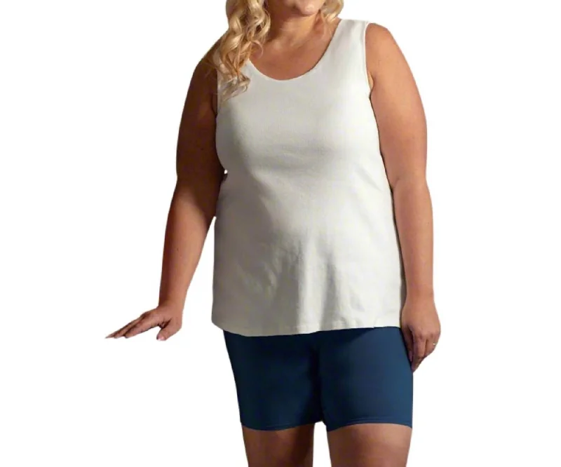 Sleeveless Layering Tank Top - Plus In CreamThermal jacket