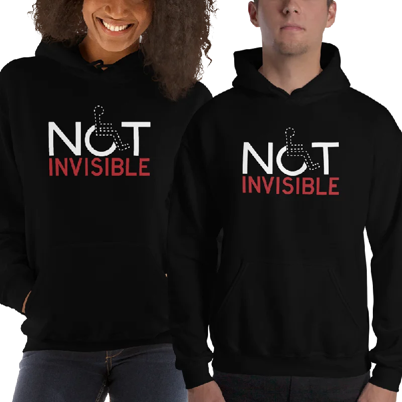 Statement HoodiesNot Invisible (Hoddie Dark Colors)